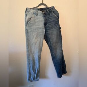 Two-Tone 90s Baggy Aeropostale Blue Jeans
